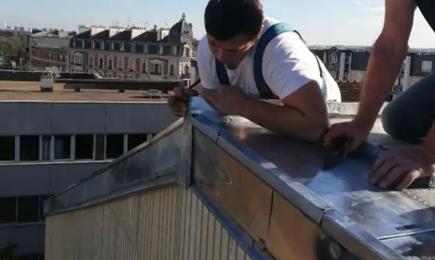 travaux toiture en zinc